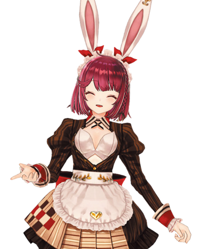 (A23) Bunny-eared Salesgirl